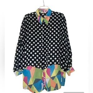 BCBG retro oversized sheet shirt size S